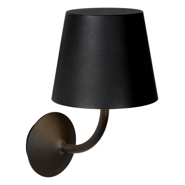 Lucide JUSTIN - Wall light Indoor/Outdoor - LED Dim. - 1x7W 3000K - IP65 - Black - detail 2